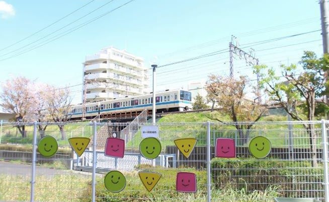 写真：小田急線の電車